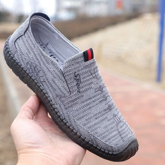 Damen Bequeme Slip-On Freizeitschuhe mit flachem Komfortdesign EB