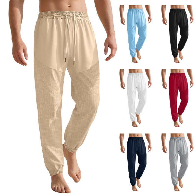 Damen sportliche Jogginghose mit elastischem Bund und strukturiertem Design EB