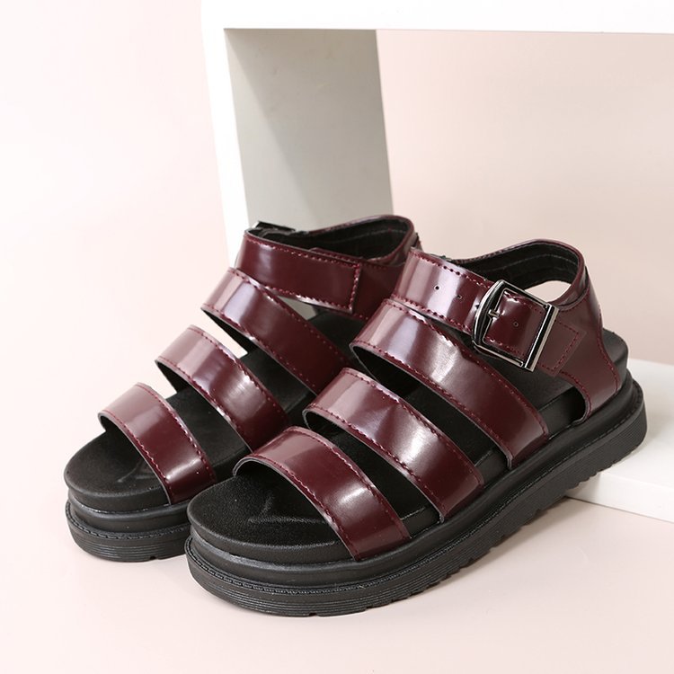 Damen Riemensandalen mit ergonomischem Fußbett und verstellbarem Schnallenverschluss EB