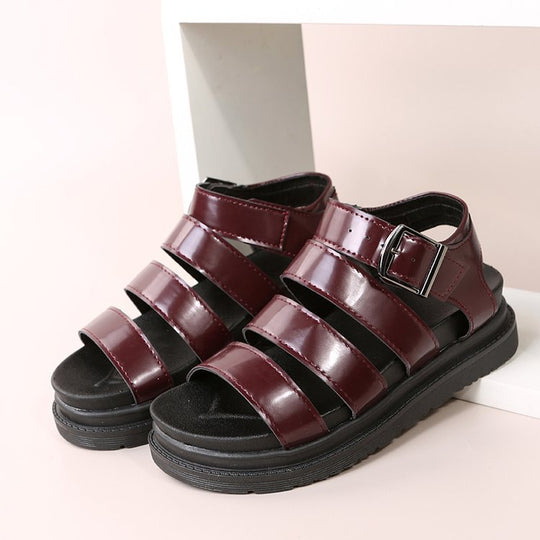 Damen Riemensandalen mit ergonomischem Fußbett und verstellbarem Schnallenverschluss EB