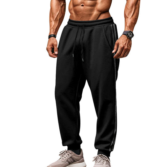 Herren Sportliche Jogginghose mit elastischem Bund und seitlichen Kontraststreifen EB