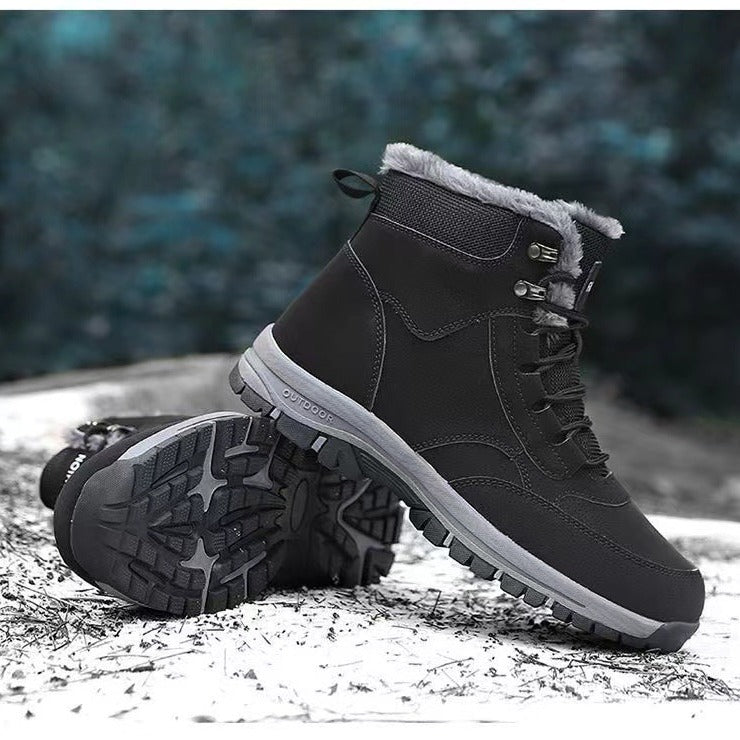 Damen gefütterte Winterstiefel mit rutschfester Profilsohle EB