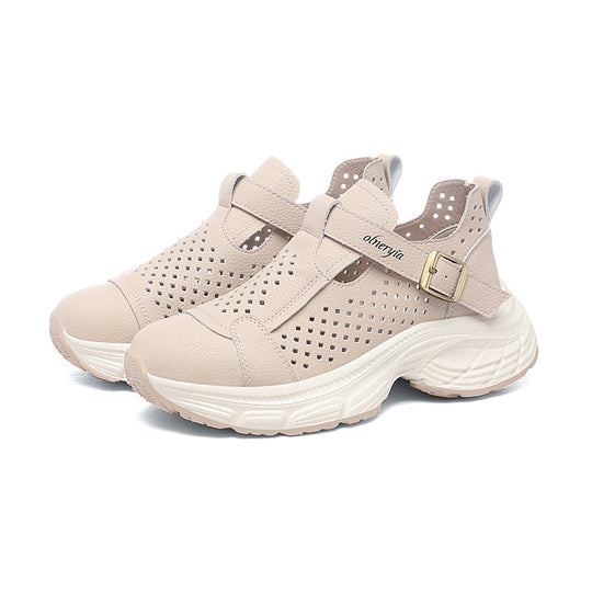 Damen Atmungsaktive Komfort-Sandalen mit verstellbarem Riemen und rutschfester Sohle EB