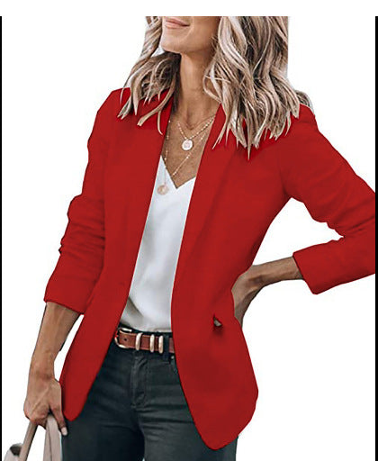 Damen komfortable Blazerjacke mit strukturiertem Design und eleganten Akzenten EB