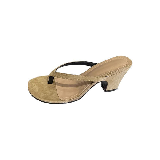 Damen elegante Zehentrenner Sandalen mit schickem Riemendesign EB
