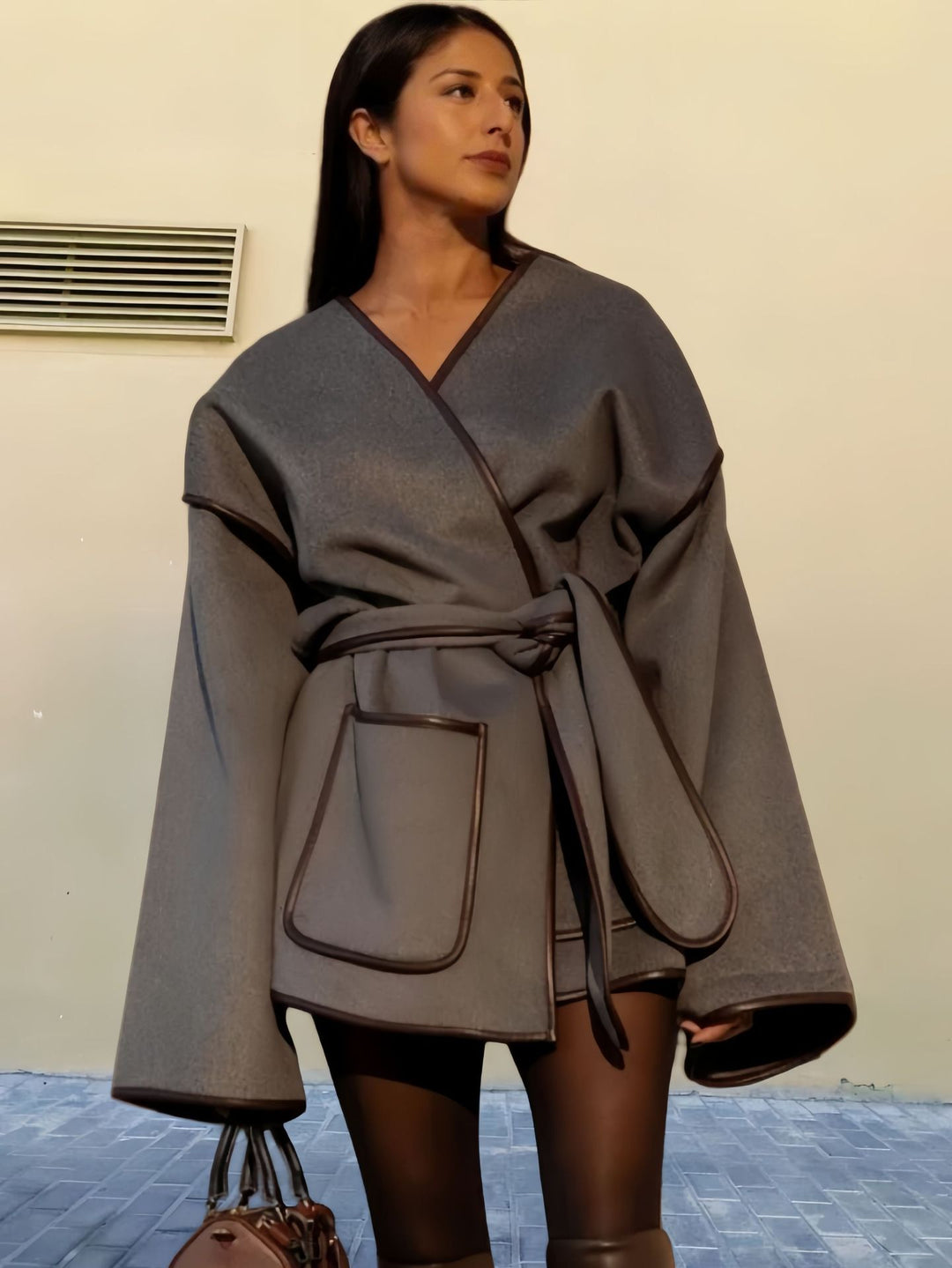 Damen Kimono-Style Überwurf EB