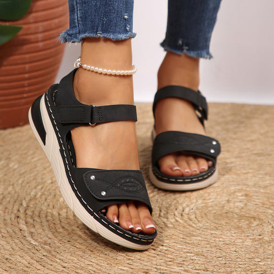 Damen Komfortable orthopädische Sandalen mit Riemen EB