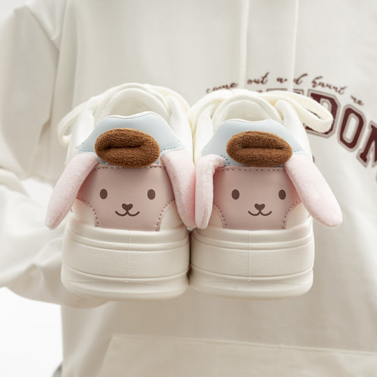 Damen Verspielte Sneakers mit kuscheliger Innenseite und tierischen Applikationen EB