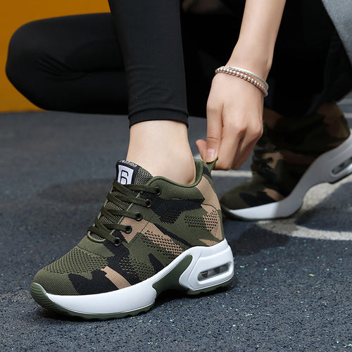 Damen Luftdurchlässige Sneakers mit dämpfender Sohle und atmungsaktivem Obermaterial EB