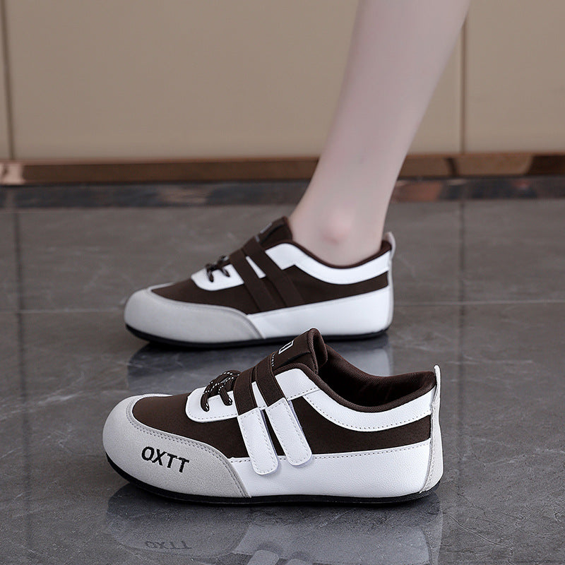 Damen Bequeme Sneakers mit elastischem Verschlusssystem und atmungsaktiver Obermaterialstruktur EB