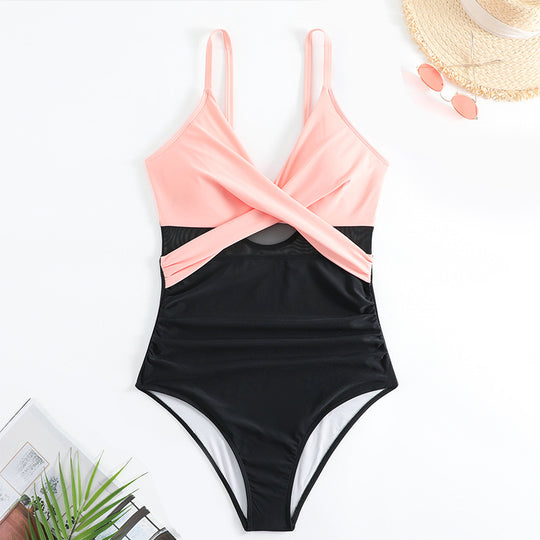 Damen Raffinierten Cut-Out Badeanzug EB