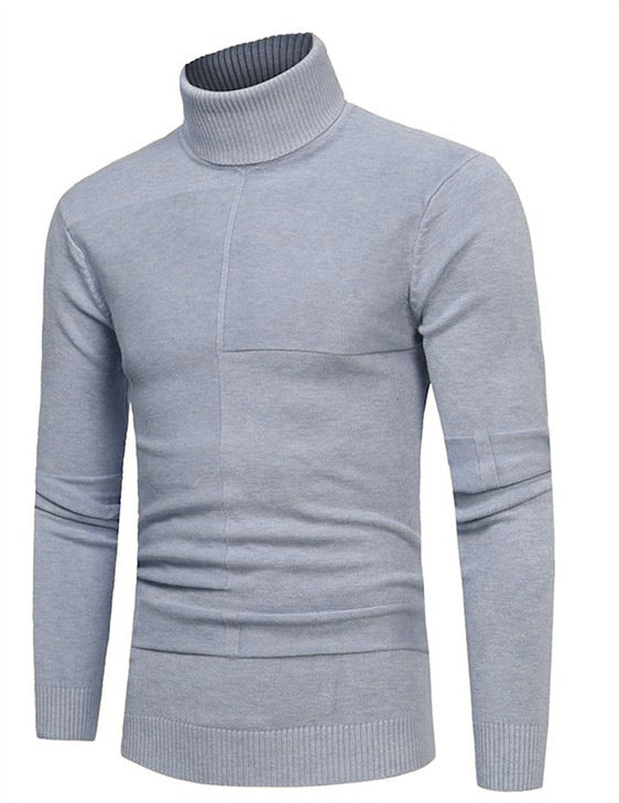 Herren Hochwertiger Rollkragenpullover aus weichem Strick EB
