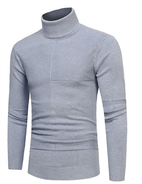 Herren Hochwertiger Rollkragenpullover aus weichem Strick EB