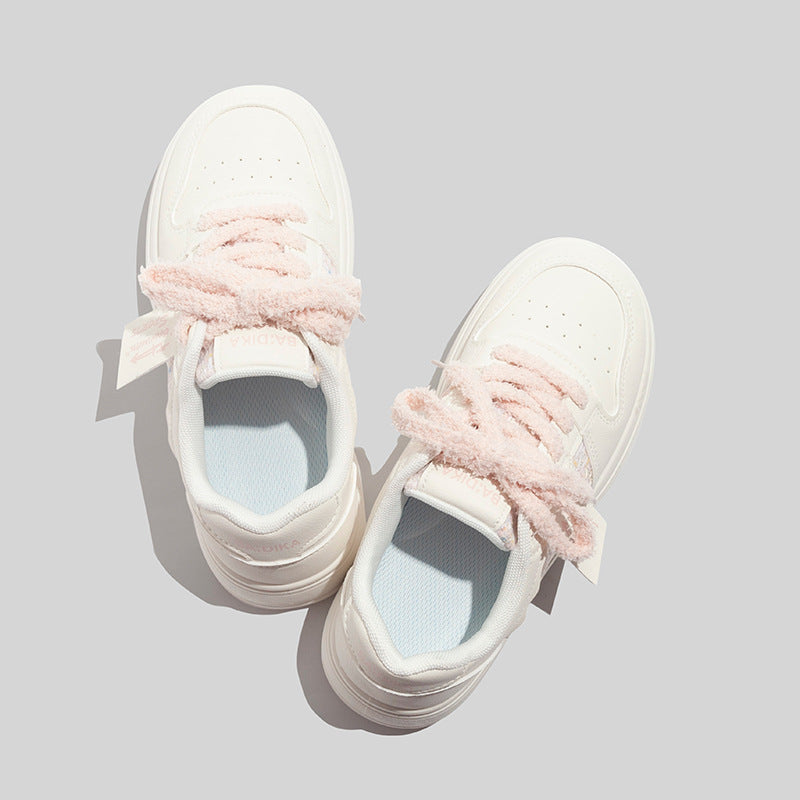 Damen modische Sneakers mit süßem Dekor und bequemer Dämpfung EB