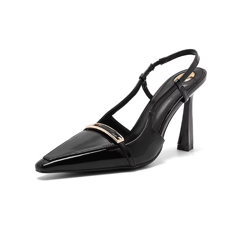 Damen elegante Slingback-Pumps mit schickem Schnallenverschluss EB