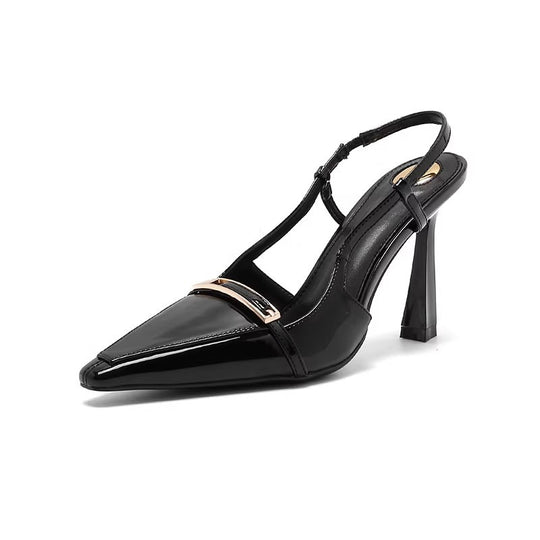 Damen elegante Slingback-Pumps mit schickem Schnallenverschluss EB