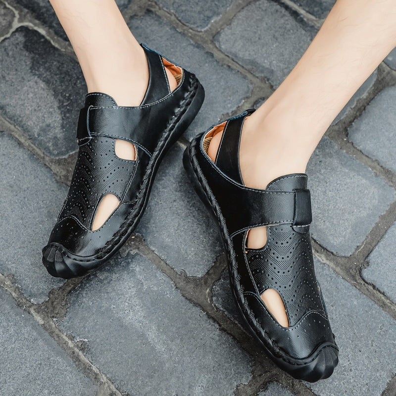 Herren Freizeitliche Sandalen mit rutschfester Sohle und atmungsaktiven Einsätzen EB