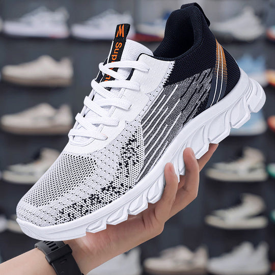 Herren nan atmungsaktive leichte Laufsneaker mit gestricktem Obermaterial und dämpfender EVA-Sohle EB