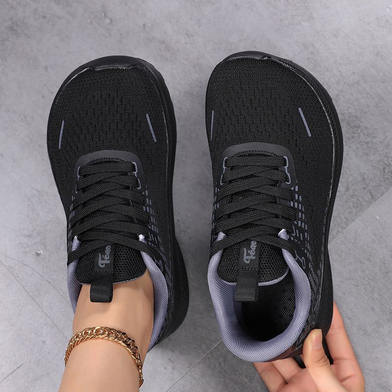 Damen Sportliche Leichtgewicht Sneakers mit elastischem Obermaterial EB
