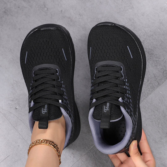 Damen Sportliche Leichtgewicht Sneakers mit elastischem Obermaterial EB