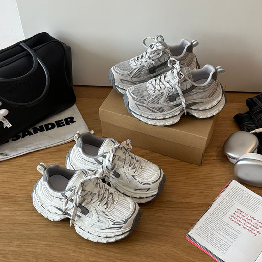 Damen Sportliche Sneaker mit dämpfender Sohle und atmungsaktivem Obermaterial EB