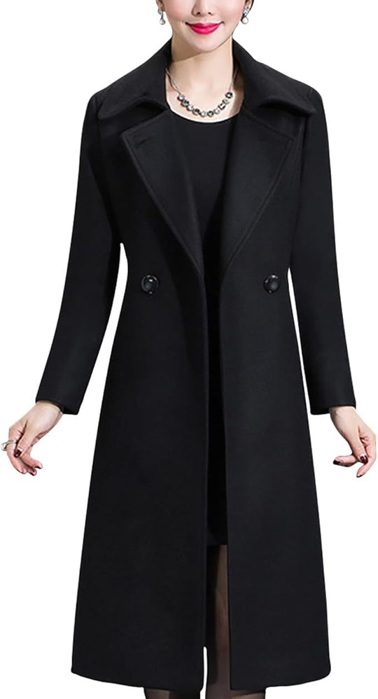 Damen Eleganter langer Mantel EB