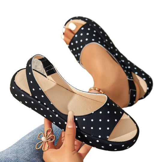 Damen Offene Sommerschuhe mit gepolstertem Fußbett EB