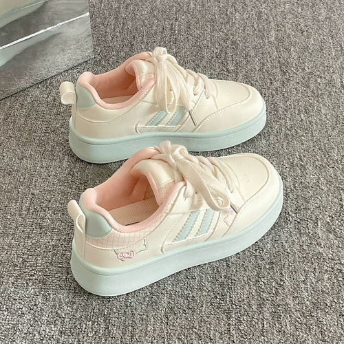 Damen Sneakers mit süßem Motiv und komfortabler dämpfender Sohle EB