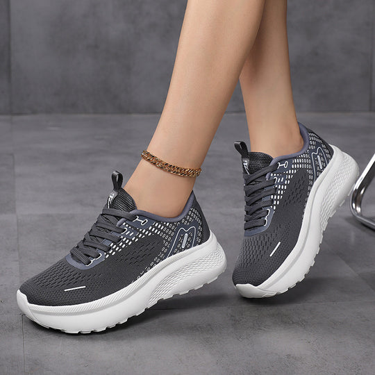 Damen Sportliche Leichtgewicht Sneakers mit elastischem Obermaterial EB