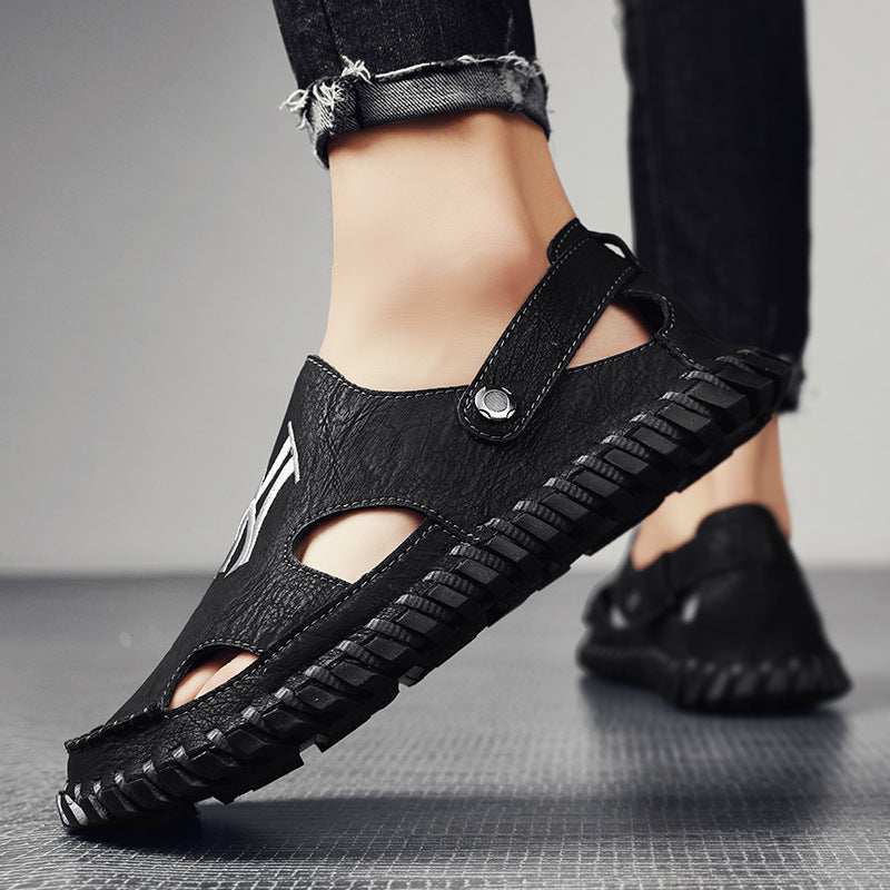 Damen Bequeme Clogs mit verstellbarem Riemen und rutschfester Sohle EB