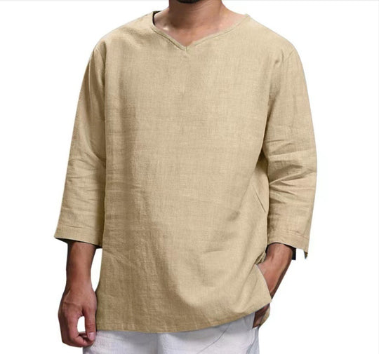 Herren lässiges Langarmshirt aus hochwertiger Baumwolle EB