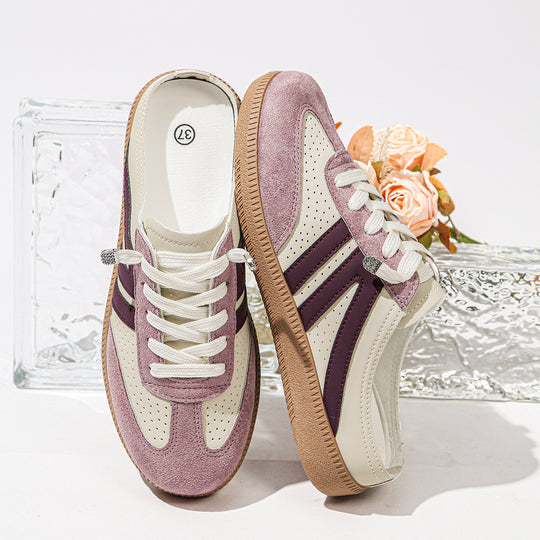 Damen Retro-Sneaker mit Gumsohle und gepolsterter Innensohle EB