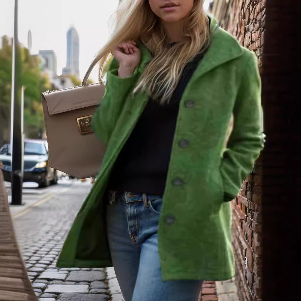 Damen Modellierter Trendmantel EB