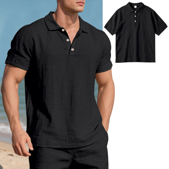 Herren Poloshirt mit atmungsaktiver Struktur und klassischem Kragen EB
