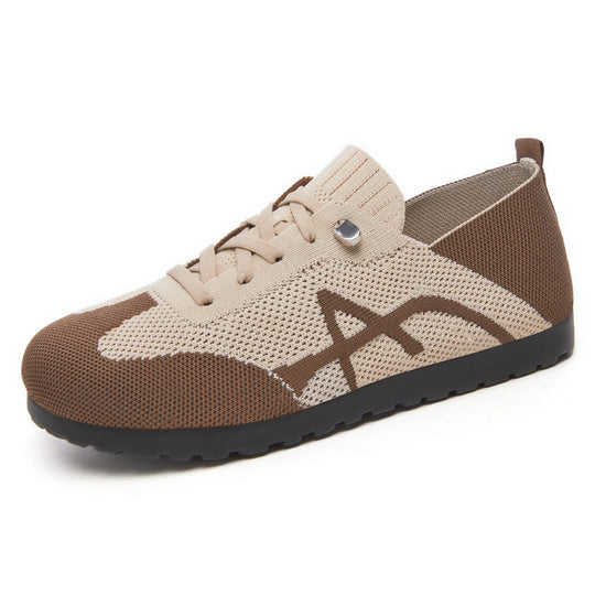Damen Atmungsaktive Freizeit-Sneaker mit elastischem Obermaterial EB