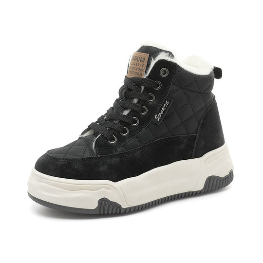 Damen Modische Winter Sneaker mit kuscheligem Innenfutter und robustem Profil EB