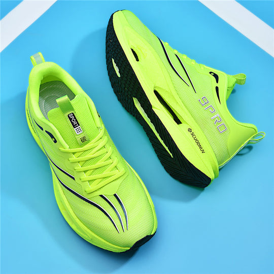 Unisex leichte Laufschuhe mit dämpfender Plattformsohle und atmungsaktivem Obermaterial EB