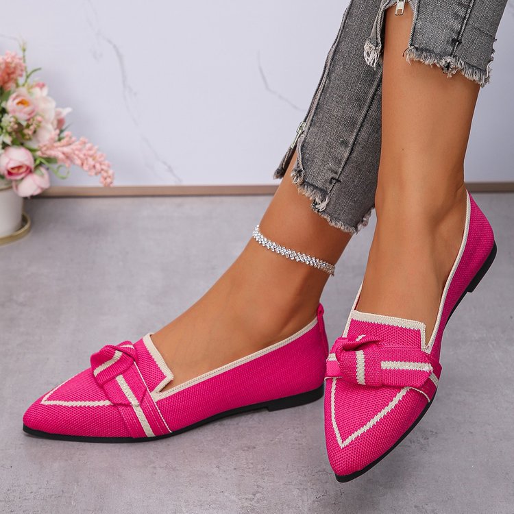 Damen elegante Slipper mit modischem Schleifen-Detail EB