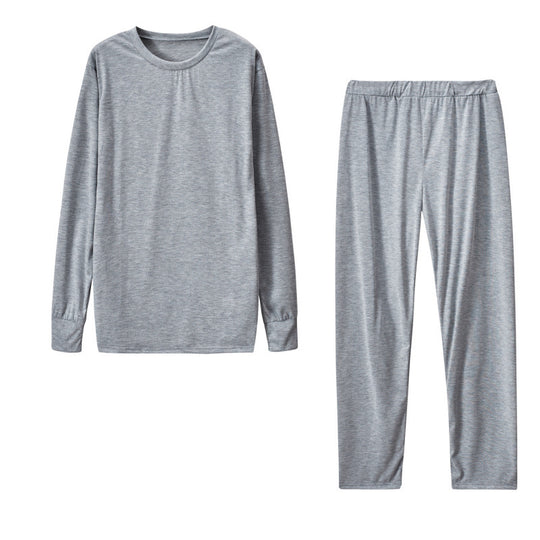 Damen Langarm Schlafanzug Set mit elastischen Hosen EB