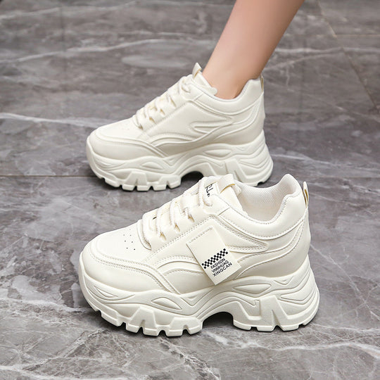 Damen Sportliche Chunky Sneakers mit gepolsterter Laufsohle und atmungsaktivem Obermaterial EB