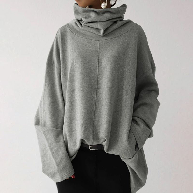 EB | Trendiger einfarbiger Rollkragenpullover
