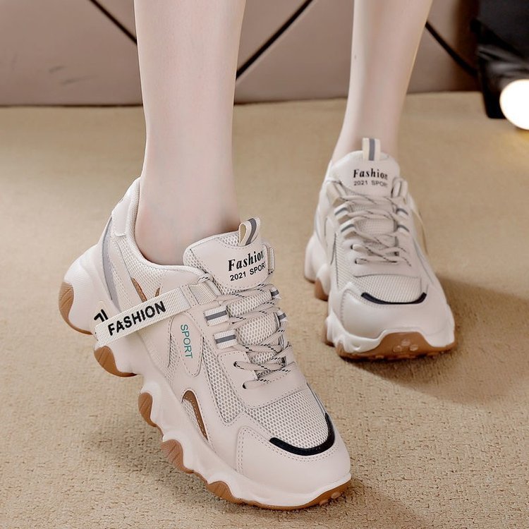Damen Sportliche Sneakers mit atmungsaktiver Mesh-Oberfläche und ergonomischer Dämpfung EB