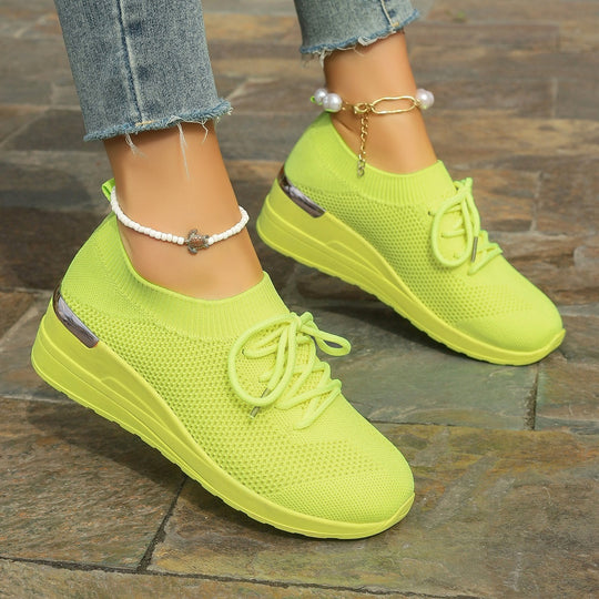 Damen Sportliche Sneaker mit innovativem Strickdesign EB