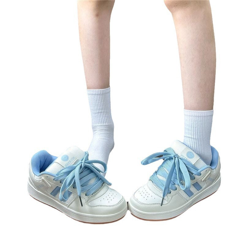 Damen Sportliche Sneakers im Retro-Look mit atmungsaktiver Oberflächenstruktur EB