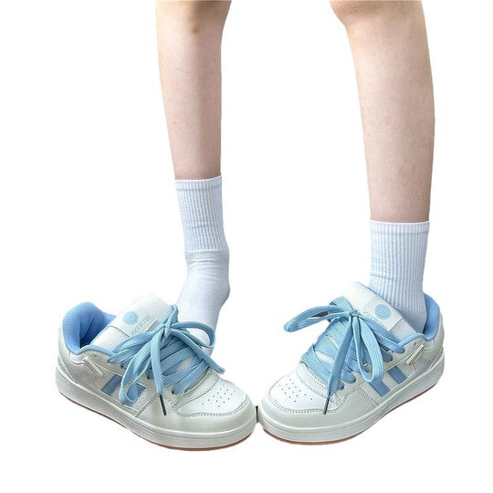 Damen Sportliche Sneakers im Retro-Look mit atmungsaktiver Oberflächenstruktur EB
