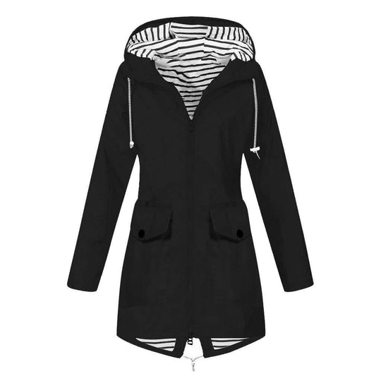 Damen Funktionsjacke mit verstellbarer Kapuze und praktischen Taschen EB