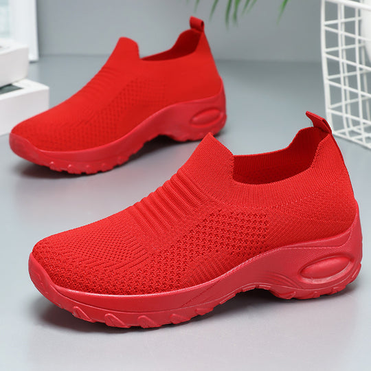 Damen Atmungsaktive Strick-Sneaker mit flexiblem Sohlenkomfort EB
