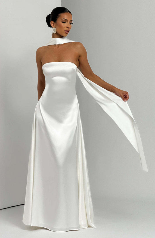 Damen Elegantes und schickes Langarm Abendkleid EB
