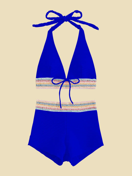 Damen Bikini-Set mit hoch geschnittenen Shorts EB