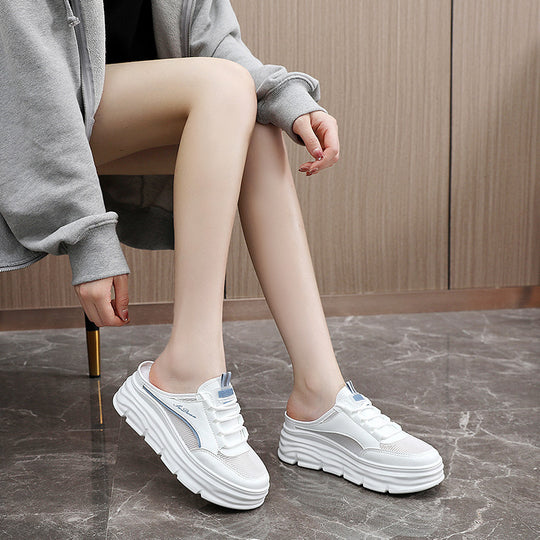 Damen Bequeme Slip-On Sneakers mit dämpfender Sohle und atmungsaktiver Oberfläche EB